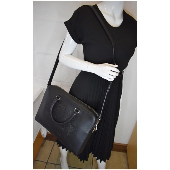 BURBERRY Ainsworth Leather Briefcase Bag Black - Picture 2 of 12